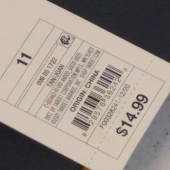 A New Day Sandals Tan/Joan Size 11 Women's Embossed Strappy Slide On Sandals NWT - Picture 6 of 8